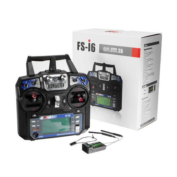 [ของส่งจากไทย] วิทยุ FlySky FS-i6 พร้อมรีซีฟ FS-IA6 - 2.4G 6CH AFHDS RC radio transmitter and receiv