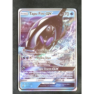 Tapu Fini GX 39/147 คาปู เรฮิเร Pokemon Card (Matt Shadow Series) ภาษาอังกฤษ