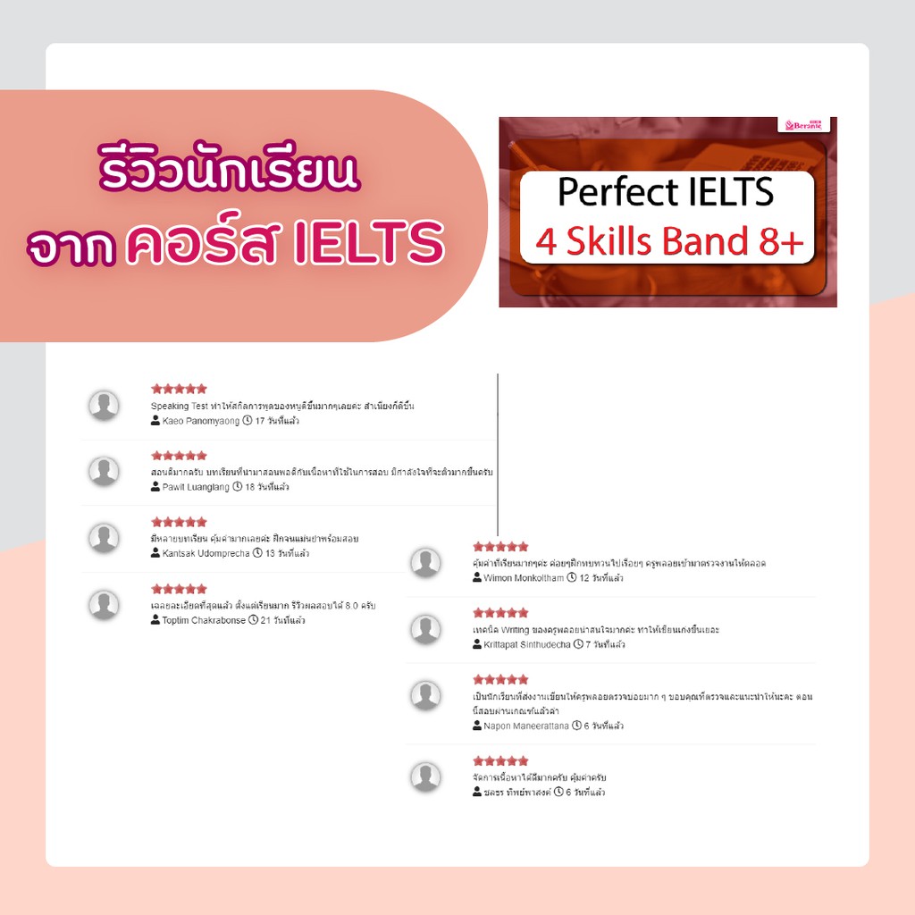 คอร์ส Ielts 8 Plus + Speaking Interview (Premium) การันตีผล | Shopee  Thailand