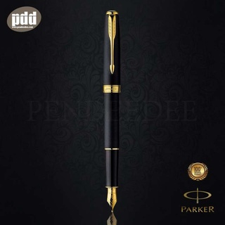 ปากกาหมึกซึม PARKER Sonnet Lacquer Black GT Fountain Pen [Pendeedee]