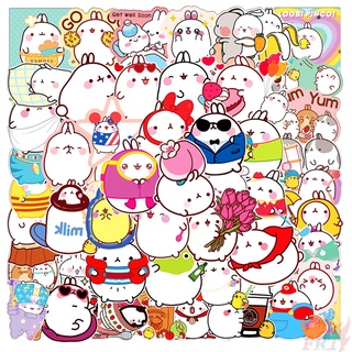 ❉ Kawaii Molang &amp; Piu Piu Series 03 - สติกเกอร์ ลายกระต่าย และไก่น่ารัก สไตล์เกาหลี ❉ สติกเกอร์แฟชั่น กันน้ํา DIY 50 ชิ้น/เซต