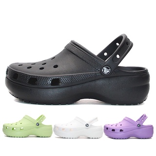 รองเท้าแตะ Crocs พื้นหนา ลายน่ารัก ของแท้ สไตล์สปอร์ต สําหรับผู้หญิง206750]