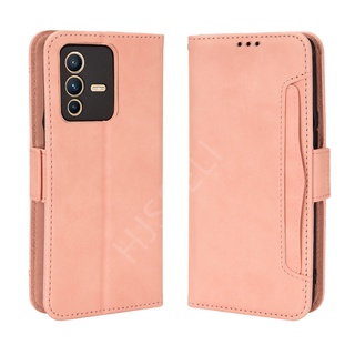 เคสสำ VIVO V23 5G Case PU Leather Flip Phone Case VIVO V23 Pro 2022 VIVOV23 V 23 เคสโทรศัพท์มือถือ พลิกซองโทรศัพท์