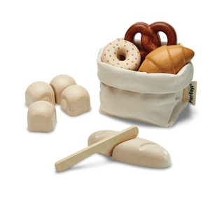 PlanToys 3628 Bread Set ชุดรวมขนมปัง ของเล่นบทบาทสมมติ ของเล่นเสริมพัฒนาการ เสริมสร้างจินตนาการ ของเล่นสำหรับเด็ก 2 ขวบ