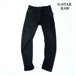 ยีนส์ G-Star Raw เอว 27-28 ผ้าด้านสีเข้ม ผ้าแน่นๆ ขาเดฟ