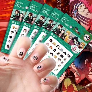 สติ๊กเกอร์ติดเล็บ Demon Slayer Anime Sticker สติ๊กเกอร์ติดเล็บ