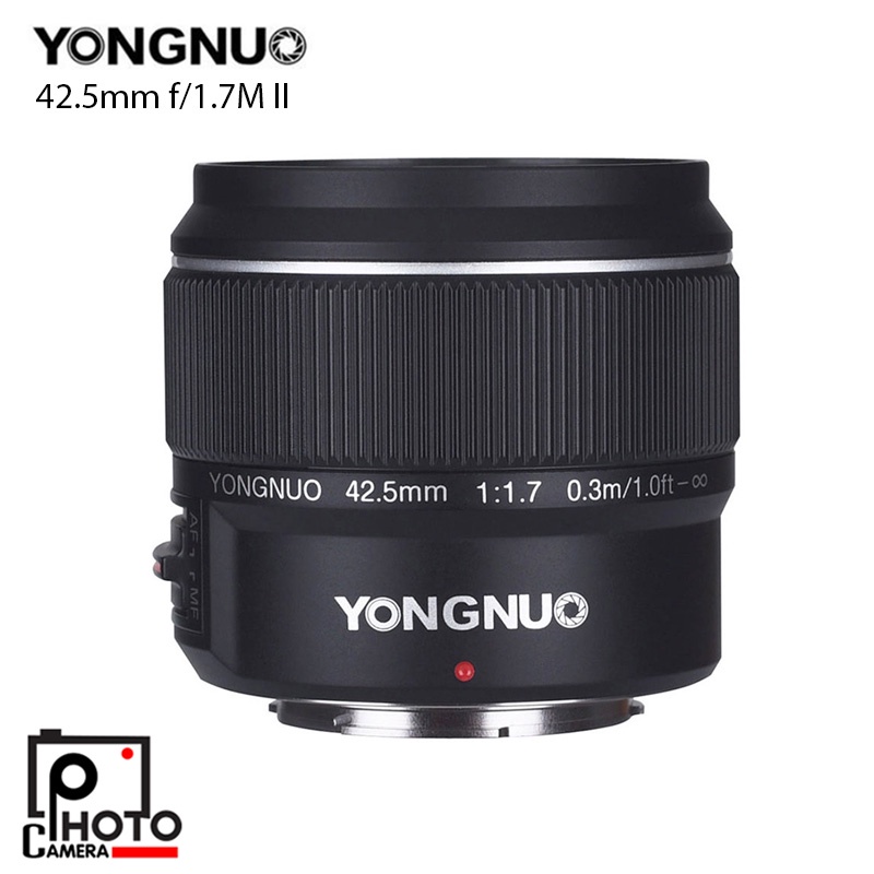 Yongnuo YN 42.5mm f/1.7M II (42.5 F1.7 STM AF/MF)  สำหรับกล้อง OLYMPUS / PANASONIC LUMIX Mirrorlessได้ทุกรุ่น