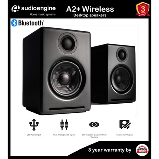 Audioengine A2+ Wireless ลำโพงคอมพิวเตอร์ 2.0 บลูทูธ 60W Powered Desktop Speakers, Bluetooth aptX***รับประกัน 3 ปี***