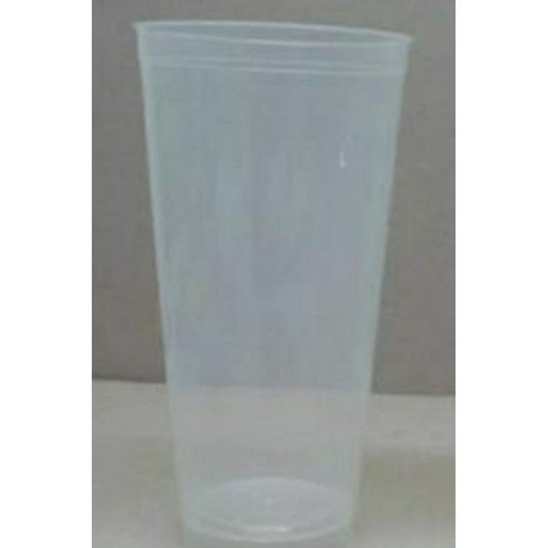 แก้วพลาสติก ขนาด22ออนซ์ หนาพิเศษ(แก้วเบญจมิตร)ขายคู่กันกับฝาโดม ปาก90 ชุดละ25ใบ