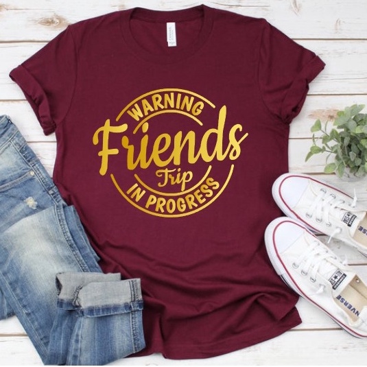 เพื่อนการเดินทางวันหยุด TShirt กลุ่ม TShirt Reunion TShirt วันหยุด TShirt Occasion TShirt ผ้าฝ้าย 10