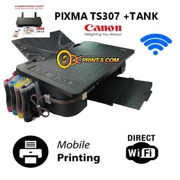 canon ts307 ปริ้นเตอร์ wifi printer ติดแท้งค์ สินค้ามือ1รับประกันเครื่องและแท้งค์1ปี #printer wifi
