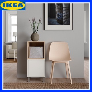 ตู้หนังสือ ตู้ ตู้เก็บของ โต๊ะข้างเตียง ikea EKET เอียคเกท ชุดตู้พร้อมขาตู้ 35x35x80 ซม.