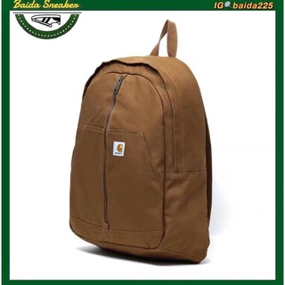 Carhartt Wip Active Backpack กระเป๋า Outdoor Canvas กระเป๋าเป้สะพายหลัง กันน้ำ ผ้าแคนวาส สำหรับผู้ชายและผู้หญิง