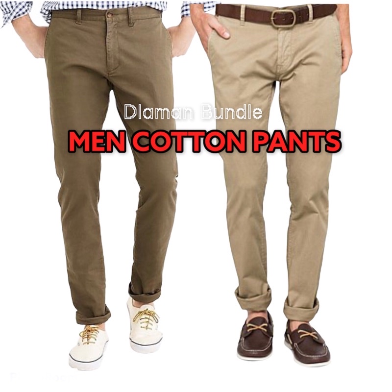 MEN COTTON PANTS / SLACK LELAKI COTTON (Bundle @ used )