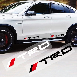 โตโยต้า TRD แข่งรถ 2 ชิ้นสติ๊กเกอร์ตัวอักษรกันน้ำ