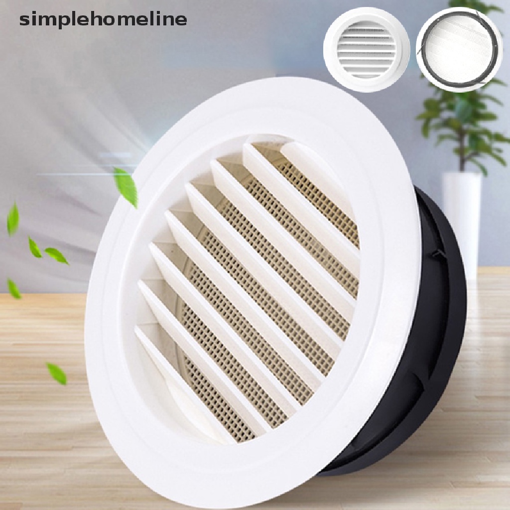 [Simplehomeline] ใหม่ ตะแกรงกระจังช่องระบายอากาศ ภายนอก แบบพลาสติก ทรงกลม
