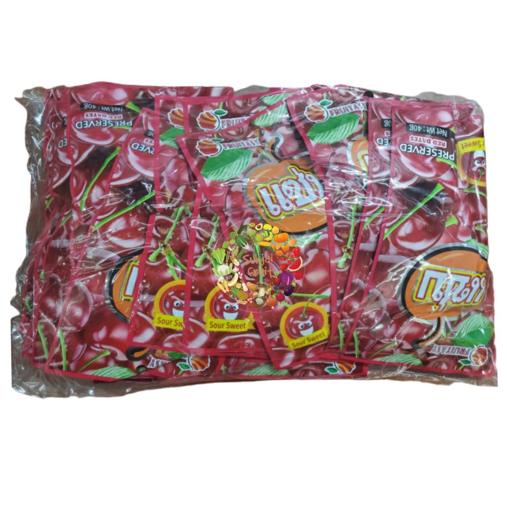 (20 ซอง) บ๊วย พรุนแซ่บ พร้อมส่ง Dried fruit ผลไม้อบแห้ง