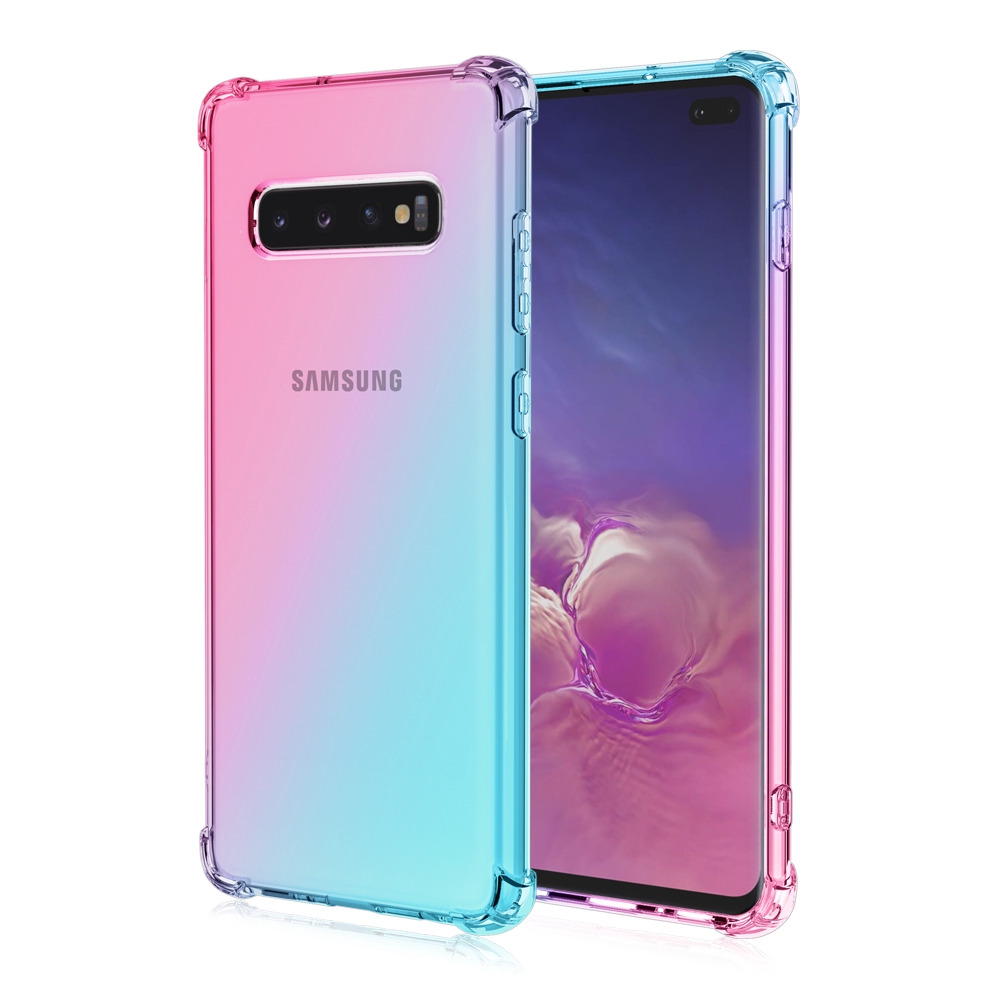 Samsung Galaxy S10 Plus เคสสีสันสดใส S21 S20 FE S 21 ULTRA A52 A72 A04 4G Gradient Soft TPU Casing Phone Cover