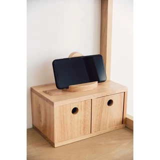 THEWOOD 'S TALE Mori No Naka ลิ้นชัก ตั้งโต๊ะ DOUBLE DRAWER จากไม้แท้