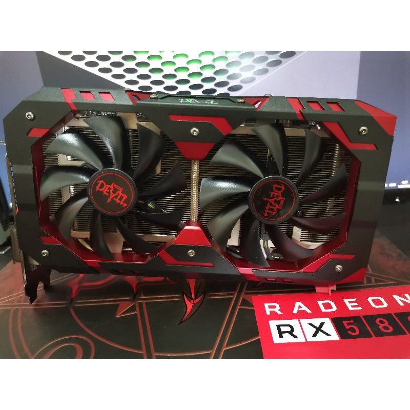 การ์ดจอ POWER COLOR RX580 8GB RED DEVIL (AXRX580-8GBD-5DH)