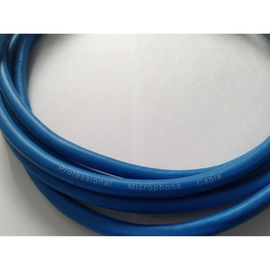 สายสัญญาณสายไมค์ MONO- XLR สายCable Stereo สีน้ำเงิน