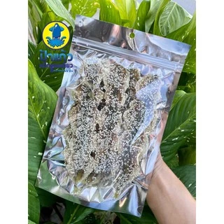 ปลาข้างเหลืองงา ปลากิมสั่วโรยงา ปลาหวานงา สดใหม่จากปากน้ำปราณ รสชาติหวานเค็มเล็กน้อย