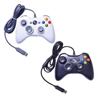 OKER U-306 Xbox 360 Gaming Joy Controller (จอยเกมมิ่ง) (สำหรับ PC/Xbox) สีดำ/สีขาว(พร้อมส่ง)