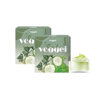 Veggie Organic Gel เจลผัก เจลผักพักหน้า ออแกนิค ของแท้100% ( 2 กระปุก)