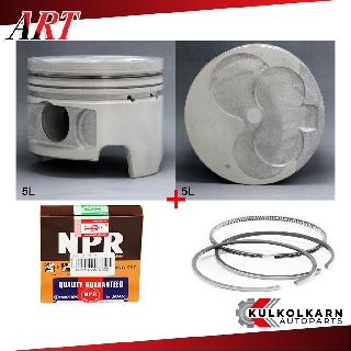 ART ลูกสูบ/แหวน NPR สำหรับ TOYOTA LN152, HILUX TIGER 3.0 รุ่นเครื่อง 5L