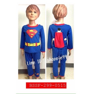 ชุด SUPERMAN แขนยาว-ขายาว เนื้อผ้า cotton