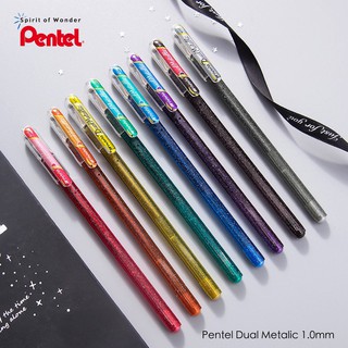 Pentel ปากกาไฮบริดเจล เพนเทล รุ่น Hybrid Gel Dual Metallic 1.0mm