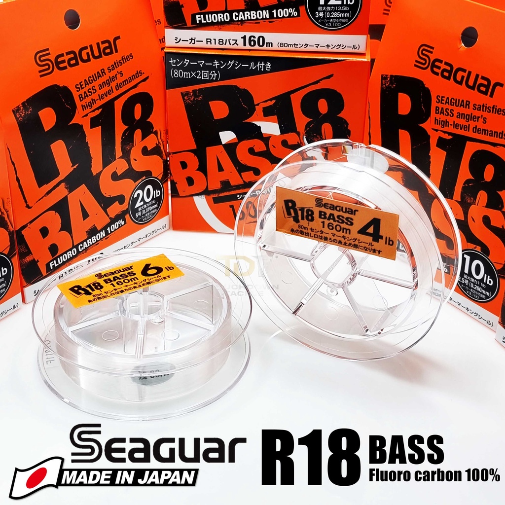 SEAGUAR R18 BASS 160M FLUORO 100%   *** สาย CASTING ของแท้ญี่ปุ่น 100% ***