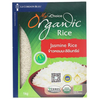 มายช้อยส์ข้าวหอมมะลิอินทรีย์ 1กก. My Choice Organic Jasmine Rice 1 kg.