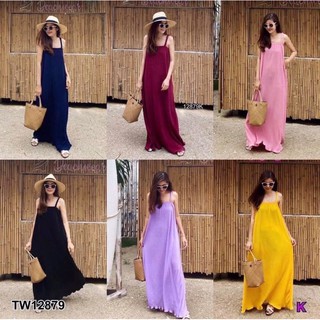 ⭐ลด20% ใส่โค้ดVADEE11⭐ ชุดเที่ยวทะเล Lunla Maxi pleat 🌴