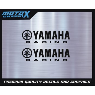 Motorbike Gloss sticker (YAMAHA+สัญลักษณ์)สติกเกอร์เนื้อเงาสำหรับติดรถมอเตอร์ไซค์หรือรถยนต์