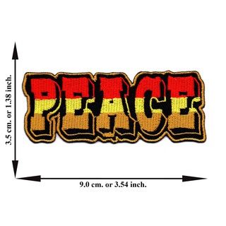 ตัดรีด ตัวรีดติดเสื้อ อาร์มปัก ติดเสื้อปัก ปักเสื้อ DIYลาย PEACE