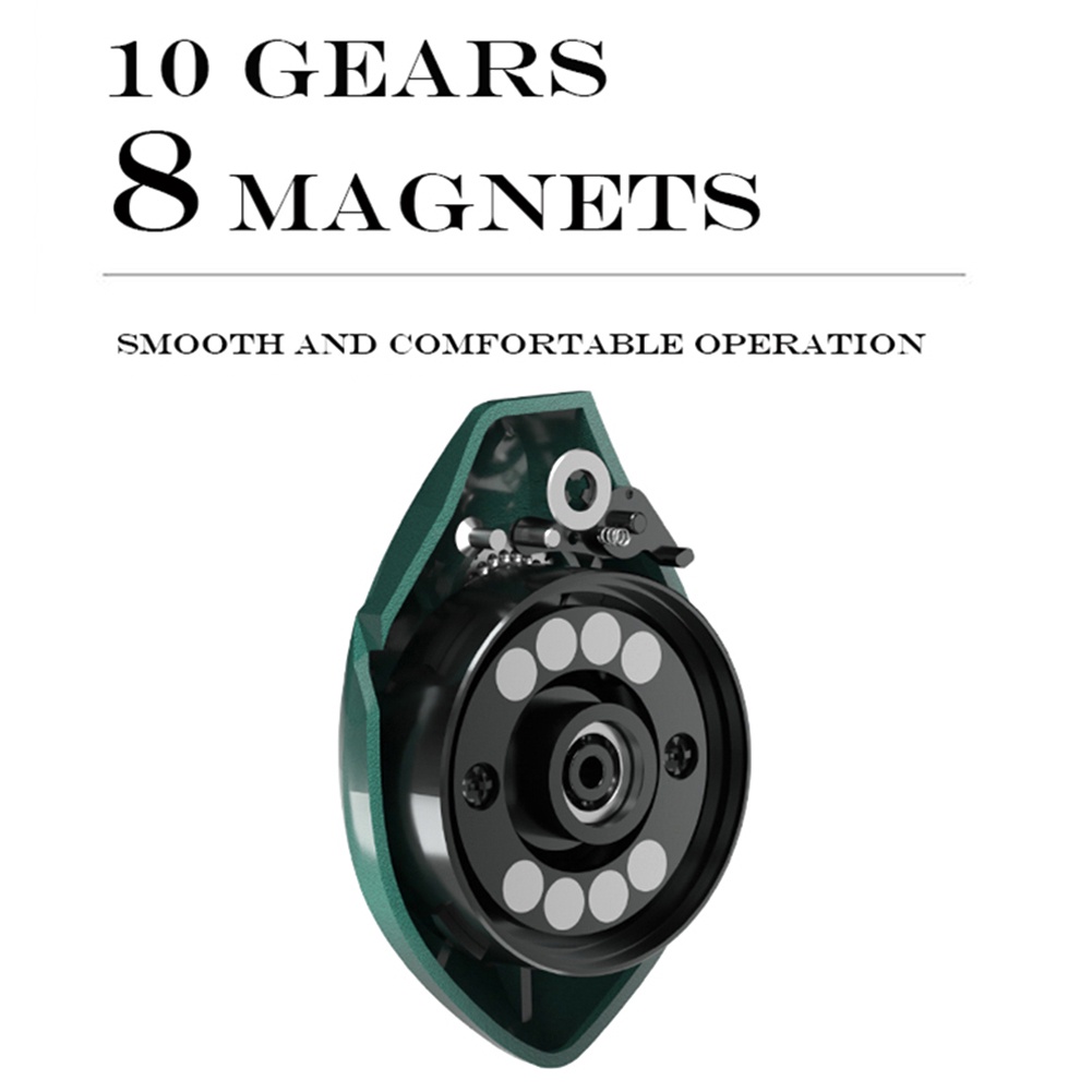 รอกเบทคาสติ้งสูงสุด 10KG รอกตกปลาลาก Ultra-Light 7.2: 1 Ratio เบรคแม่เหล็ก Baitcast Reel ยาวล้อหล่อ Reel Tackle - รูปที่ 5