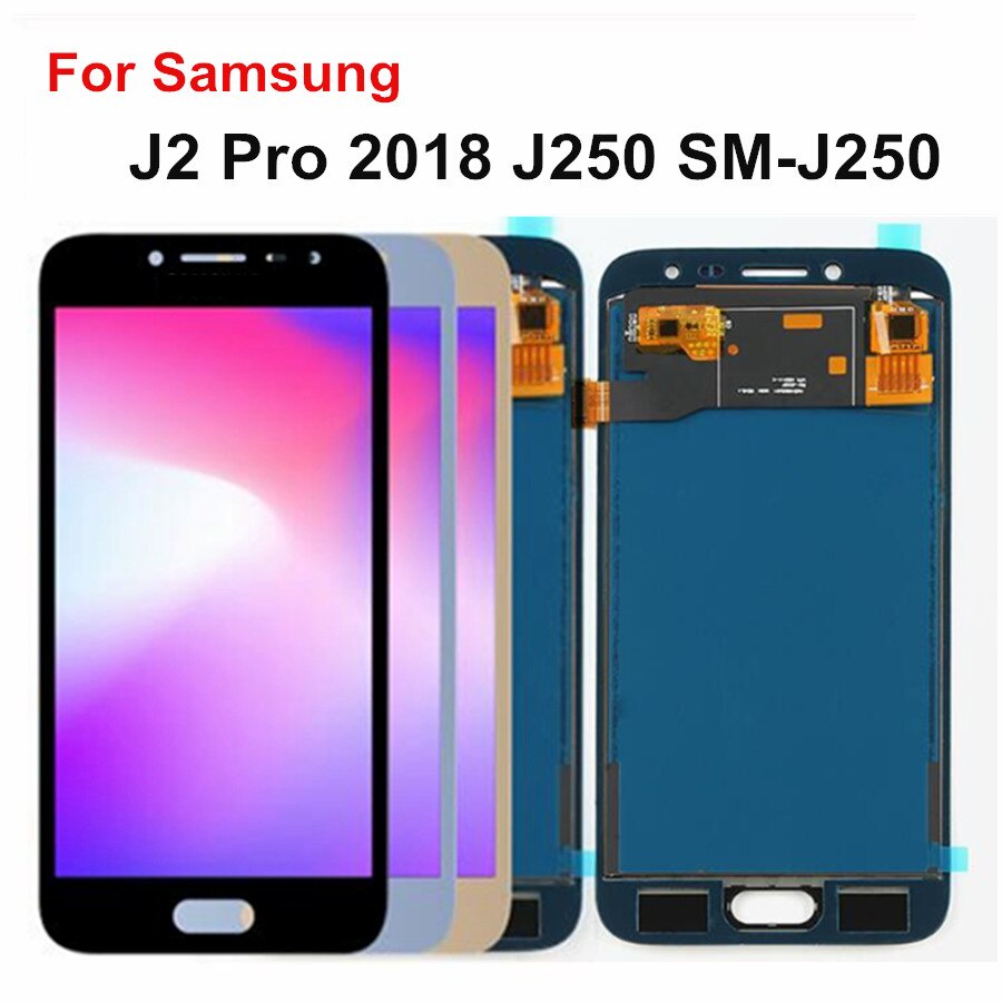 5.0" SM-J250 LCD สําหรับ Samsung Galaxy J2 Pro 2018 LCD J250 SM-J250 Touch Screen Digitizer Assembly