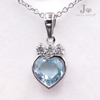 “หัวใจบริสุทธิ์” จี้เงินแท้ Swiss Blue Topaz