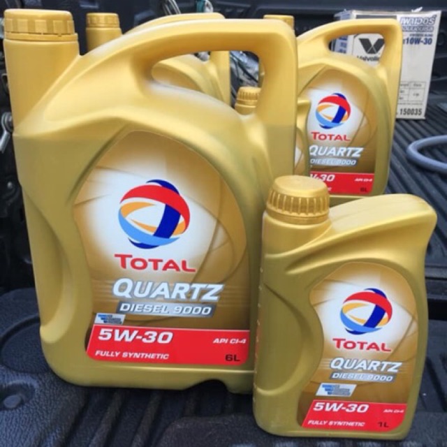 น้ำมันเครื่อง ToTal Quartz Diesel 9000 ขนาด 6+1ลิตร