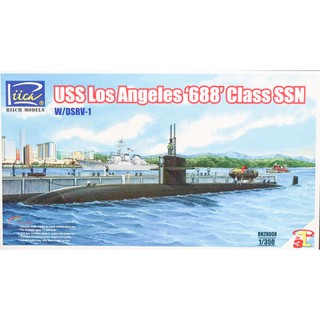 Riich Model 1/350 RN28008 USS Los Angeles ‘688 Class SSN w/DSRV-1 (3 in 1)