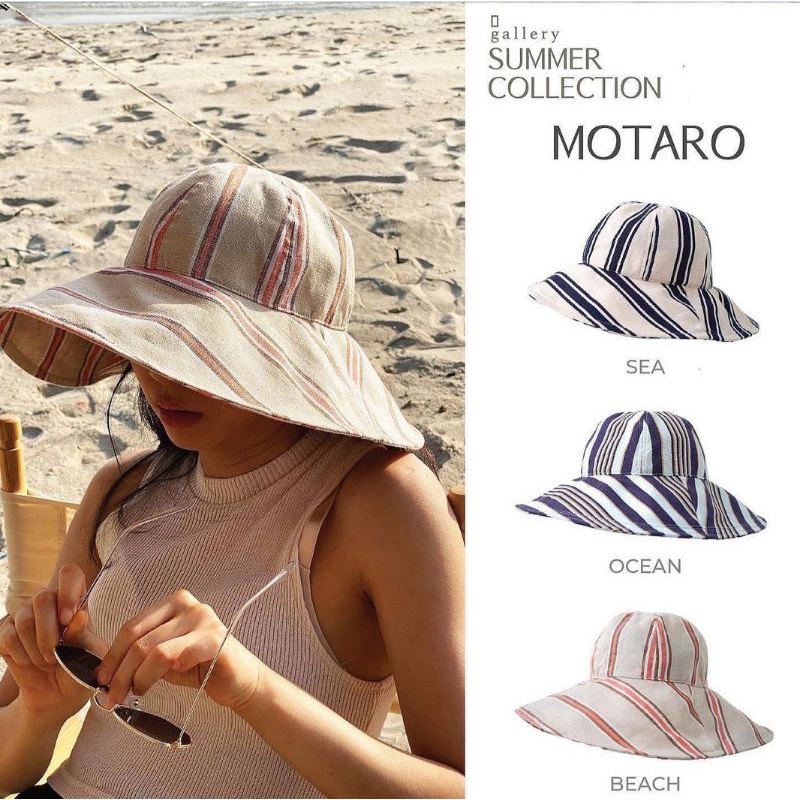 Gallery Motaro หมวกกันแดด – หมวกใส่ไปทะเล ปีกกว้าง กันแดด ผ้านิ่ม น้ำหนักเบา พับได้ไปเสียทรง ราคา ถูกที่สุด ดีลบีเคเค แกลเลอรีภาพที่ 8