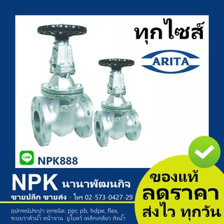 เกจวาล์ว Arita ของแท้ 10k 150P เหล็กหล่อ (ทุกไซส์ 2นิ้ว ถึง 6นิ้ว) Gate Valve