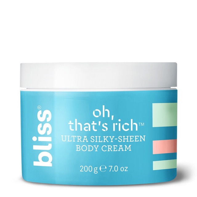 พร้อมส่ง🇺🇸 bliss oh, that's rich™ ULTRA SILKY-SHEEN BODY CREAM 200 g ≌ 7.0 oz