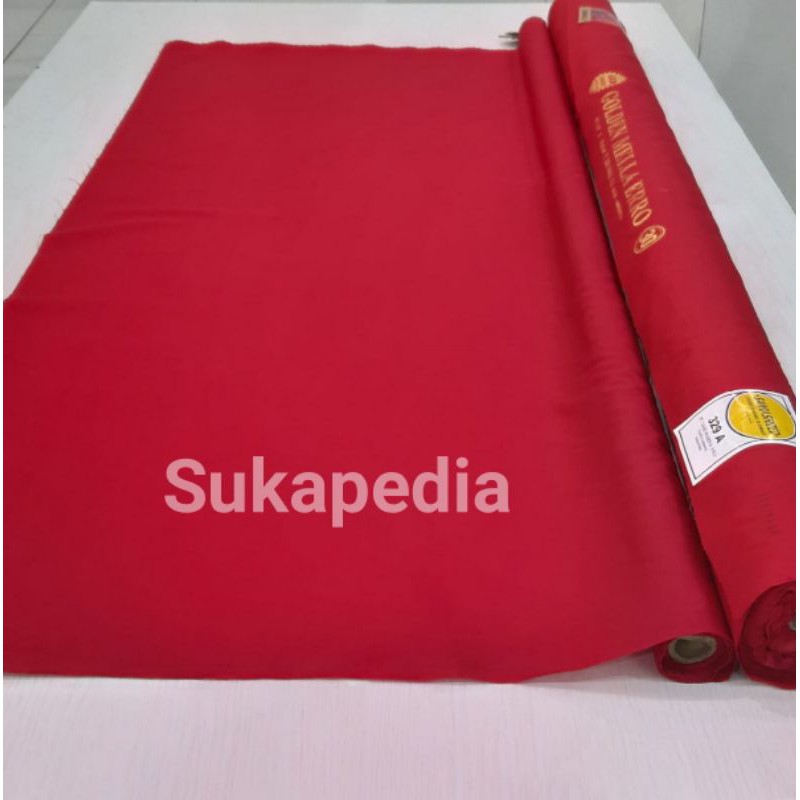 MERAH Ero ผ้า Golden Mella สีแดง M-329-t