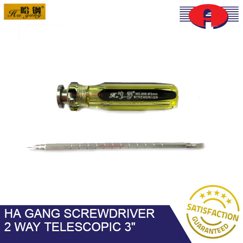 Ha GANG SCREWDRIVER 2 WAY SCREWDRIVER 2WAY (HG-808D) 4mm x 80mm