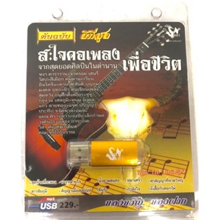 Usb สะใจคอเพลง เพื่อชีวิต ลิขสิทธิ์แท้ แผ่นใหม่ มือ1