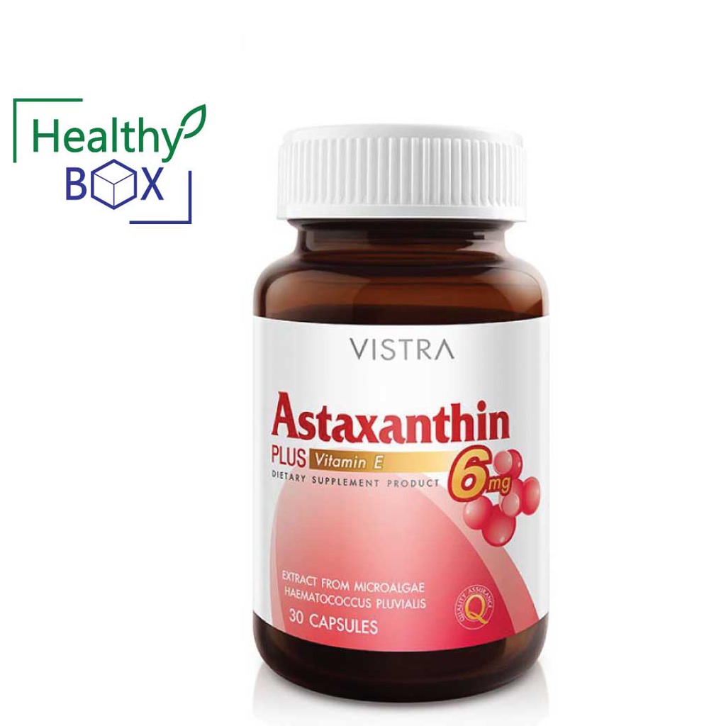VISTRA Astaxanthin 6 mg. 30 เม็ด (V)