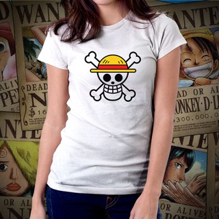 อะนิเมะชิ้นเดียวลิง D Luffy Tshirt สําหรับผู้หญิง 25 z;1