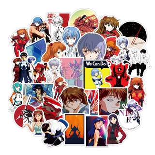 สติกเกอร์ ลาย EVA Neon Genesis Evangelion กันน้ำ 50 ชิ้น